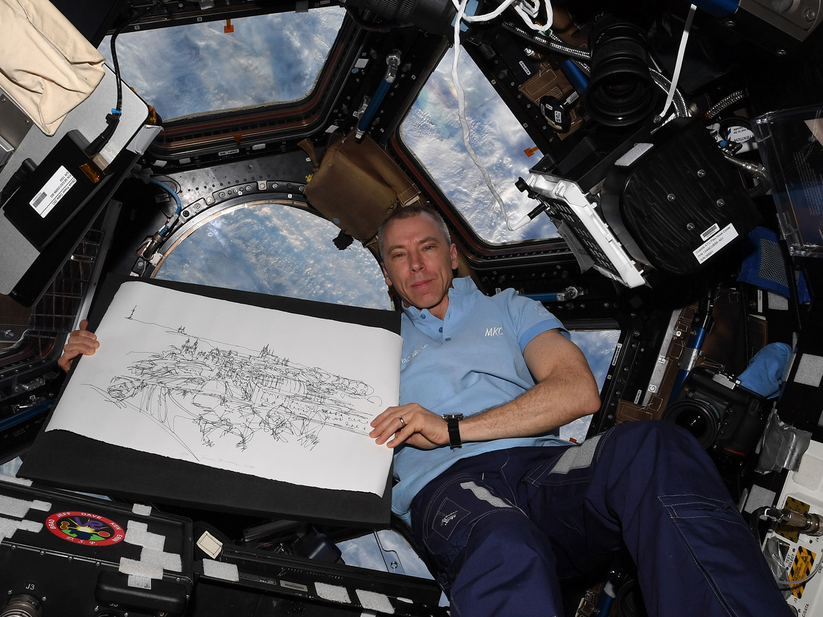 Simona Brejcha's Artwork on ISS - Drew Feustel